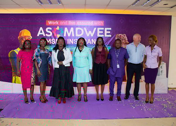 Hollard Ghana and GEA at the Asomdwee Insurance Policy launch ceremony