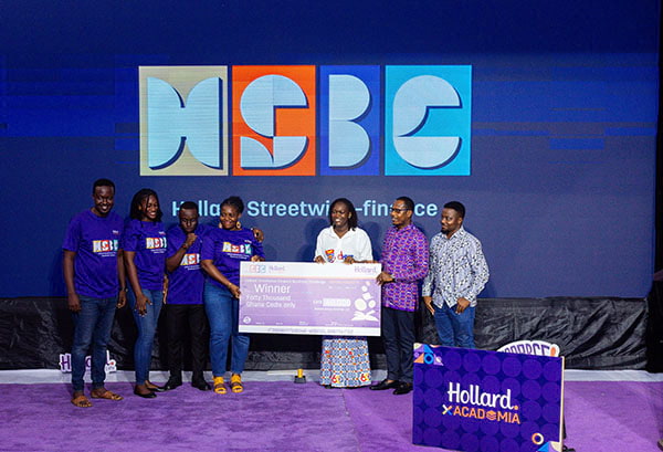 Hollard Ghana awarding Jnelp Innovations as the winner