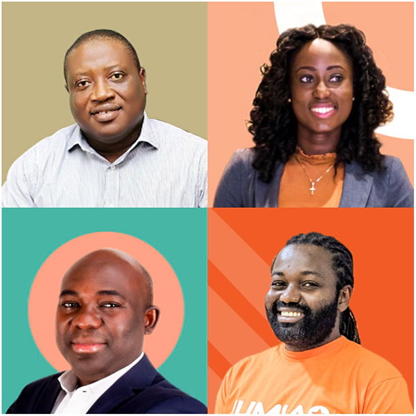 Portrait of participants on the panel for the H.Insured webinar