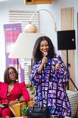Tucci Ivowi addressing Hollard women in her presentation