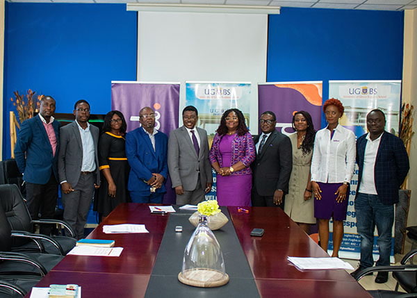 Hollard Ghana and UGBS gathered together at their signing ceremony