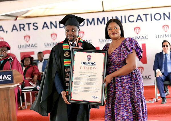 Hollard Ghana and Richard Strauss-Ashiaby with his citation