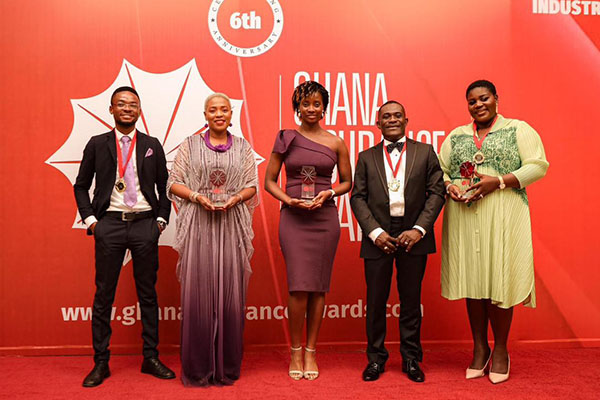 Hollard Life team with their award for the Best Growing Life Insurance Company of the Year at the Prestigious Ghana Insurance Awards