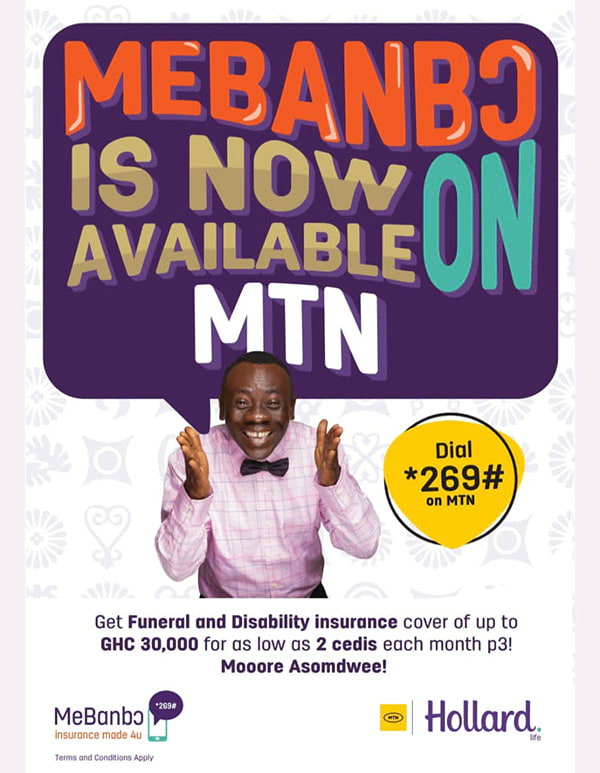Banner of Hollard MeBanbo, now available on MTN