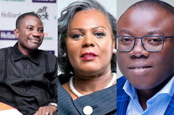 Portrait of senior executives Nashiru Iddrisu, Freda Duplan and Afriyie Oware